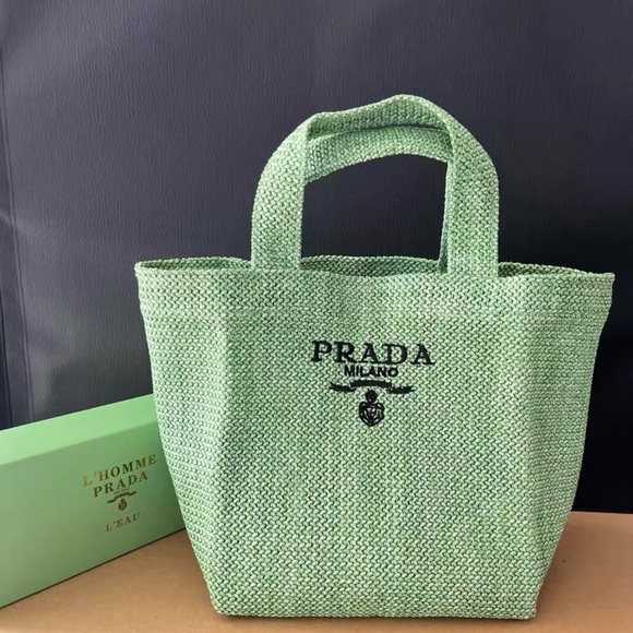 Prada Other - Prada gift. Straw small tote